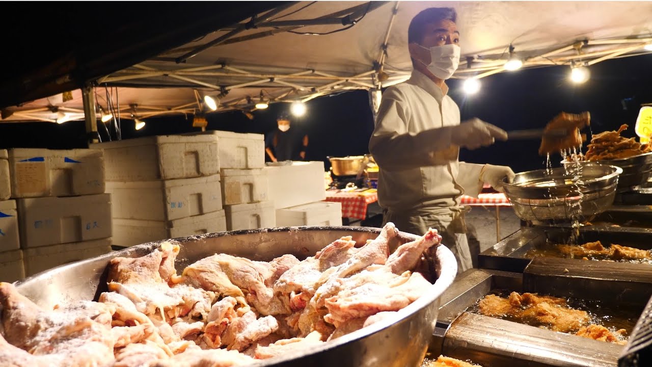 深夜3時に100人の大行列！鶏肉300kgが売れる唐揚げ屋台の開店準備に密着　八戸 舘鼻岸壁市場 朝市