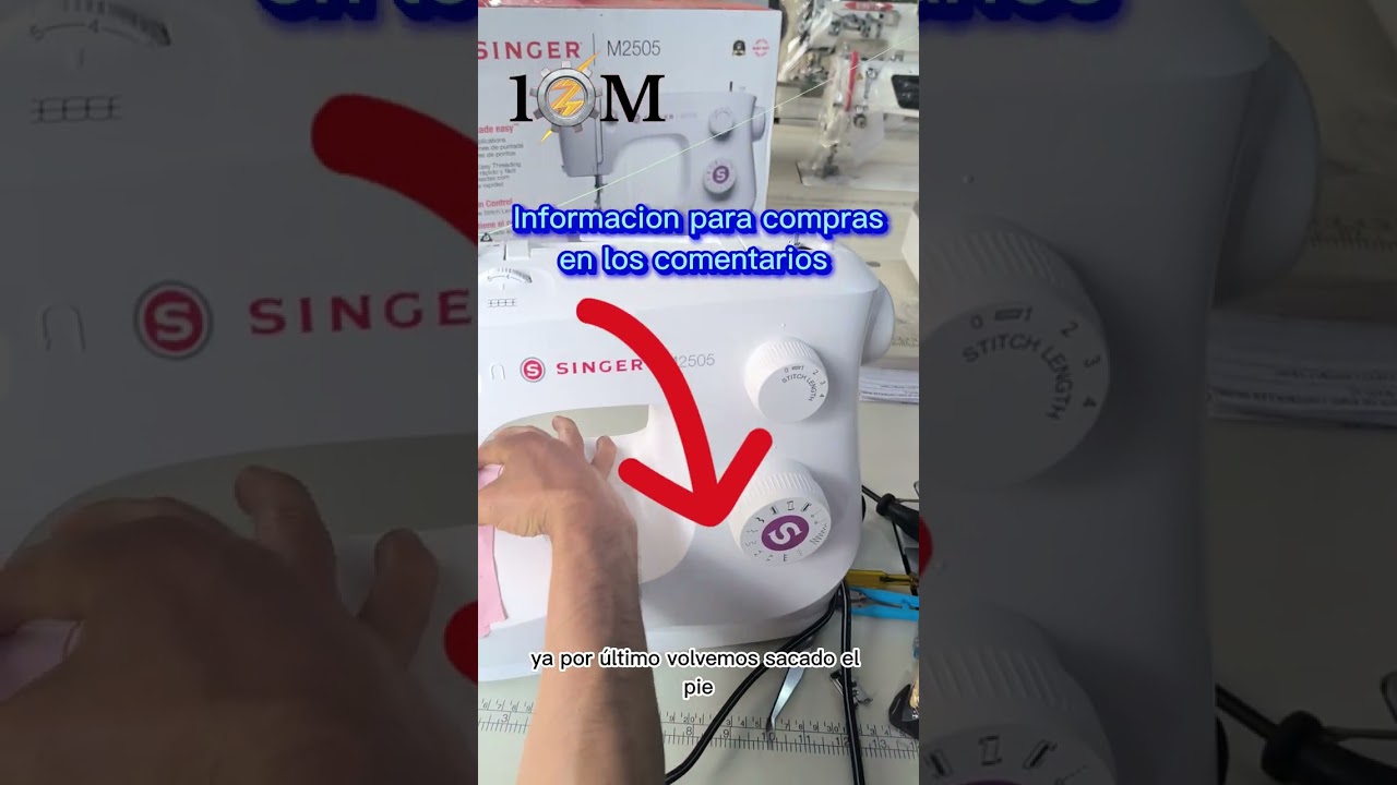 35. SINGER M2505 Maquina de coser Domestica o casera, para todas las telas y su funcionamiento.