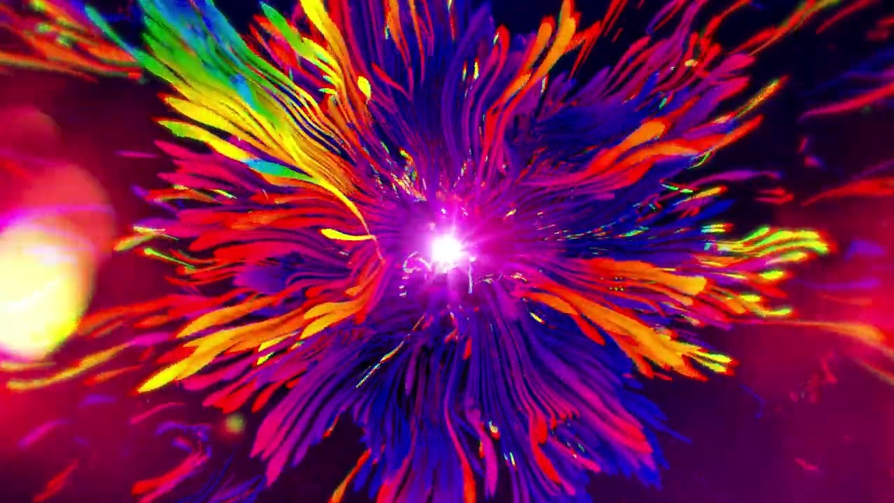30-Minute Hypnotic Color Explosion Loop | Trippy Visuals & Psychedelic Animation in HD