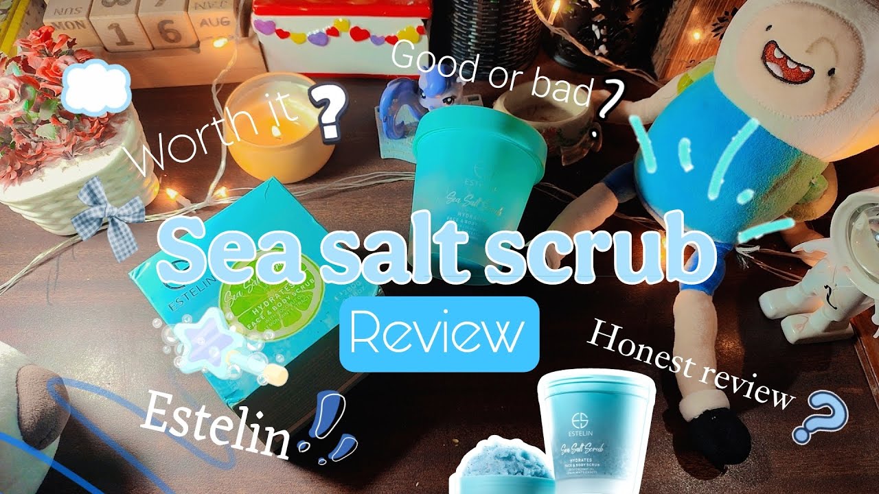 Sea salt body scrub 🧂✨|Estelin|Not sponsored 🚫|Glowup with Aymen #trending #bodycare 