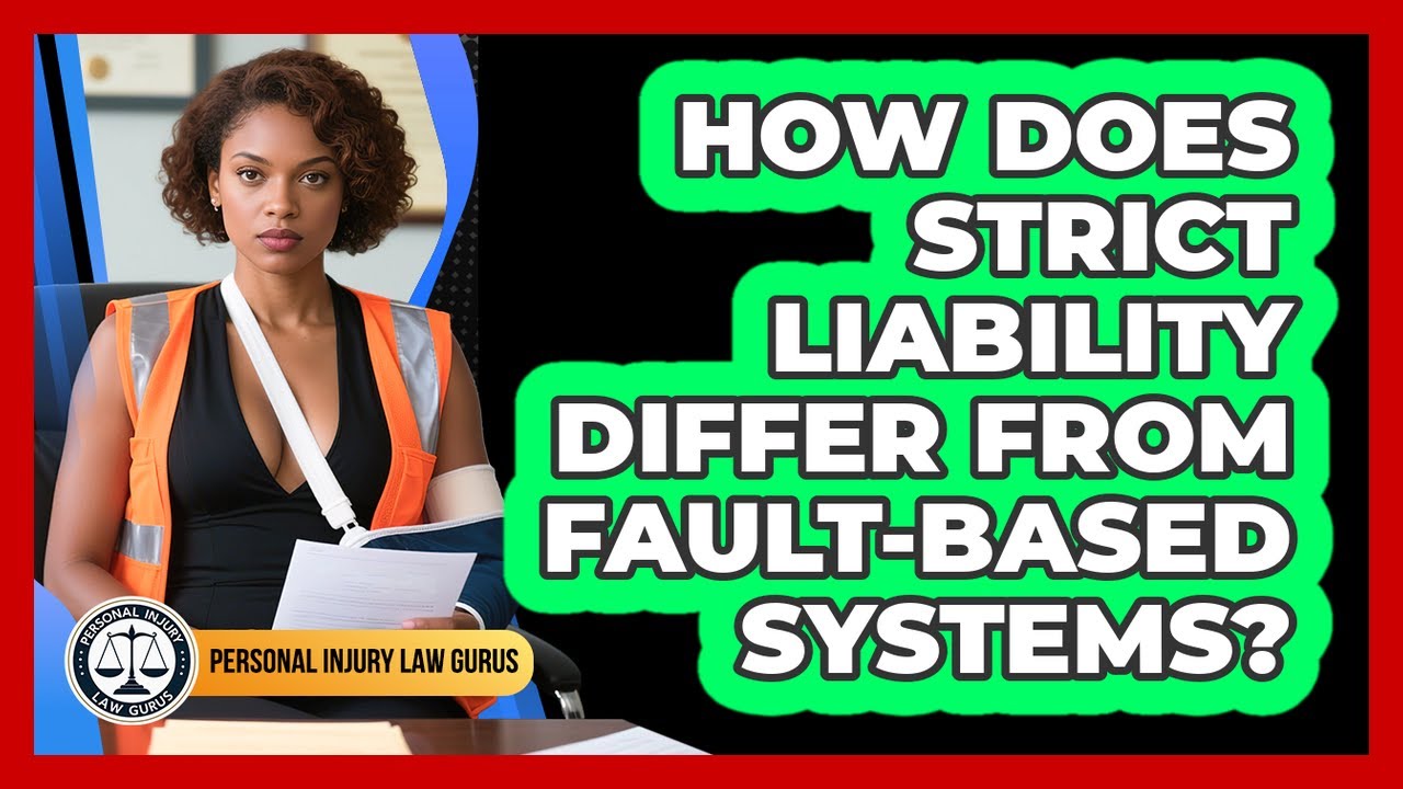 How Does Strict Liability Differ From Fault-based Systems? - Personal Injury Law Gurus