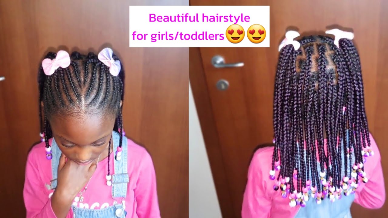 Quick and beautiful hairstyle for girls/toddlers😍😍😍
