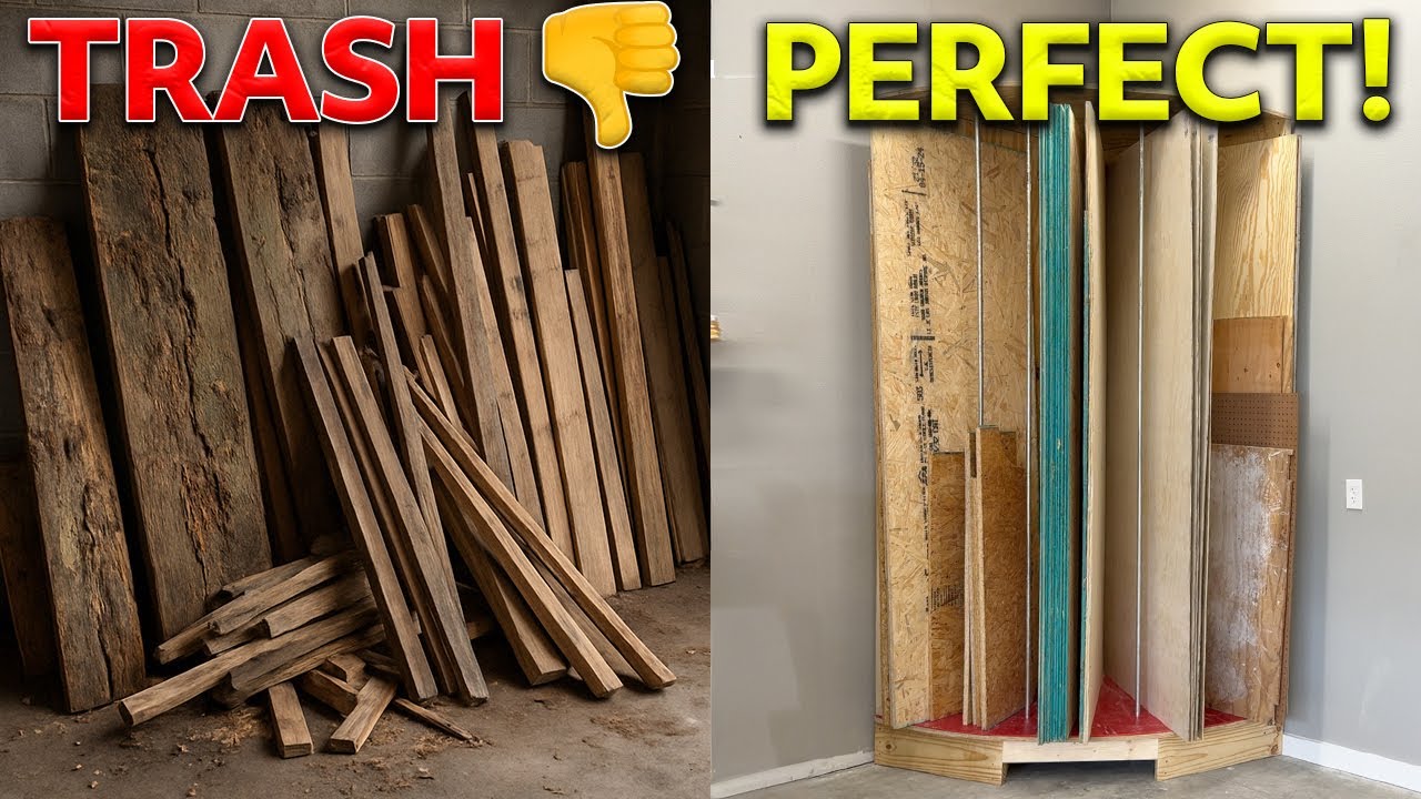 You're Storing Wood Wrong! Ultimate Vertical Storage Build