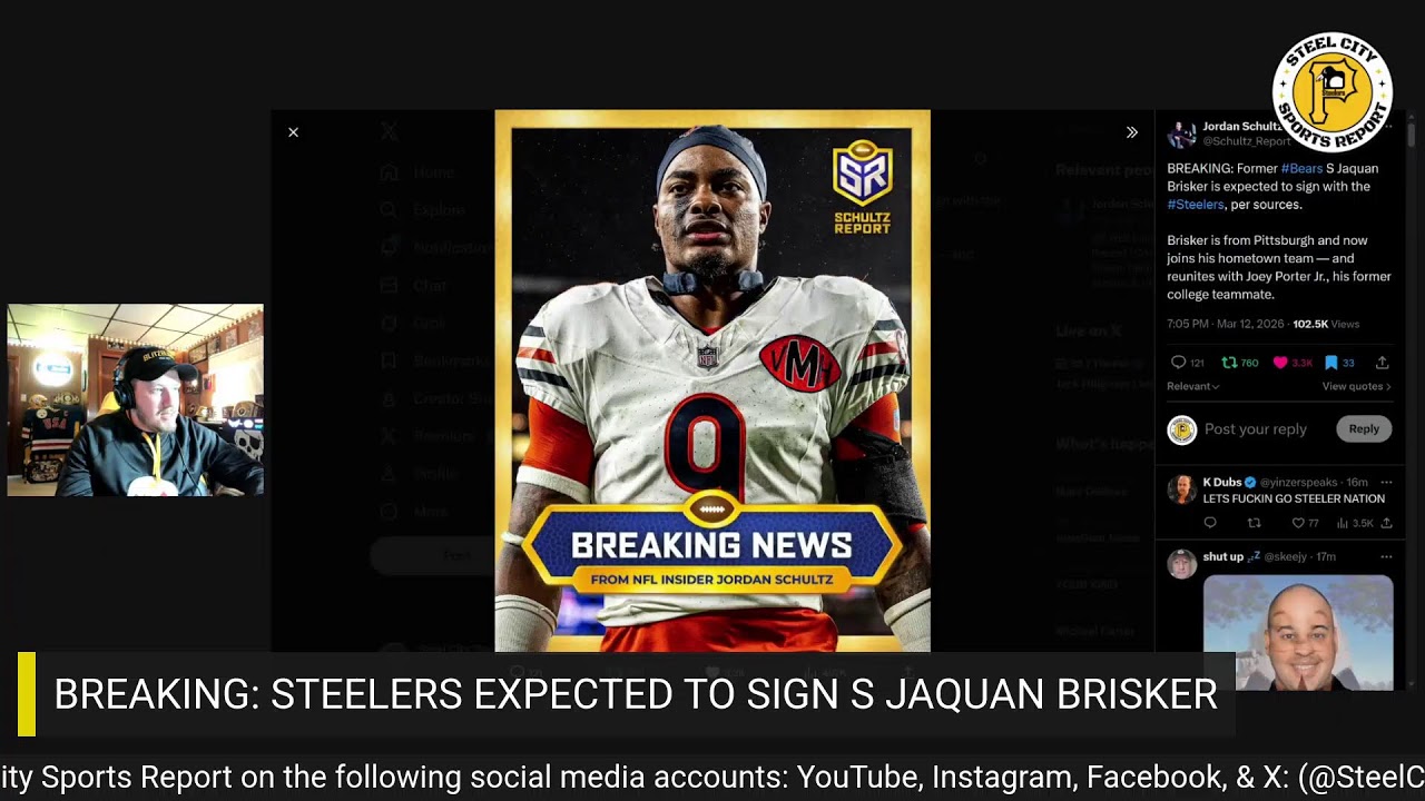 BREAKING: Pittsburgh Steelers sign FA Safety Jaquan Brisker