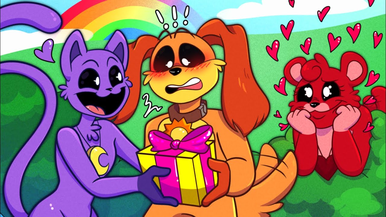 CatNap X DogDay & Bobby BearHug's First Valentine LOVE | Poppy Playtime Chapter 3┃Comic Dub