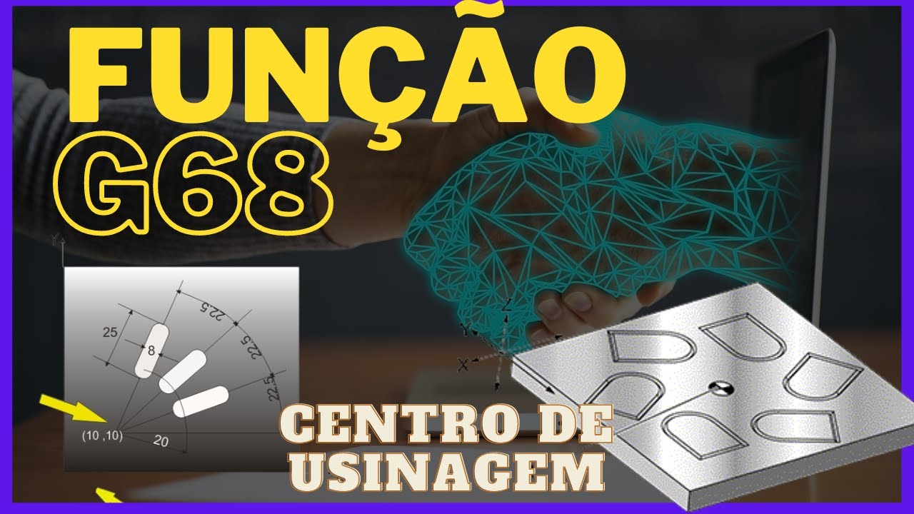 CENTRO DE USINAGEM FUNÇÃO G68 FANUC