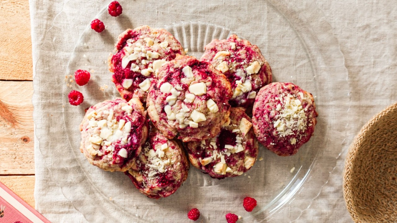 Cookies framboise et chocolat blanc