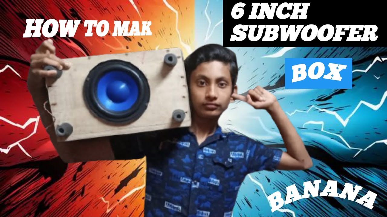How to Make 6 Inch Subwoofer Cabinet | DIY Powerful Bass Box | .