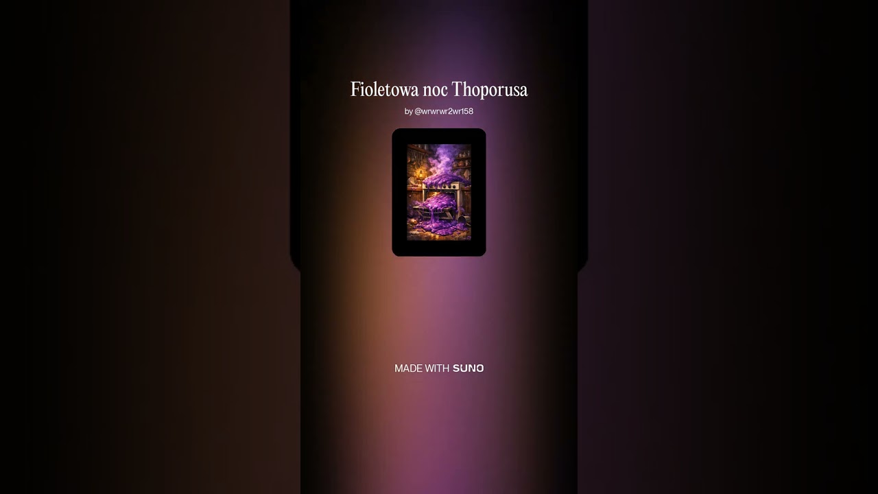 Fioletowa noc Thoporusa 