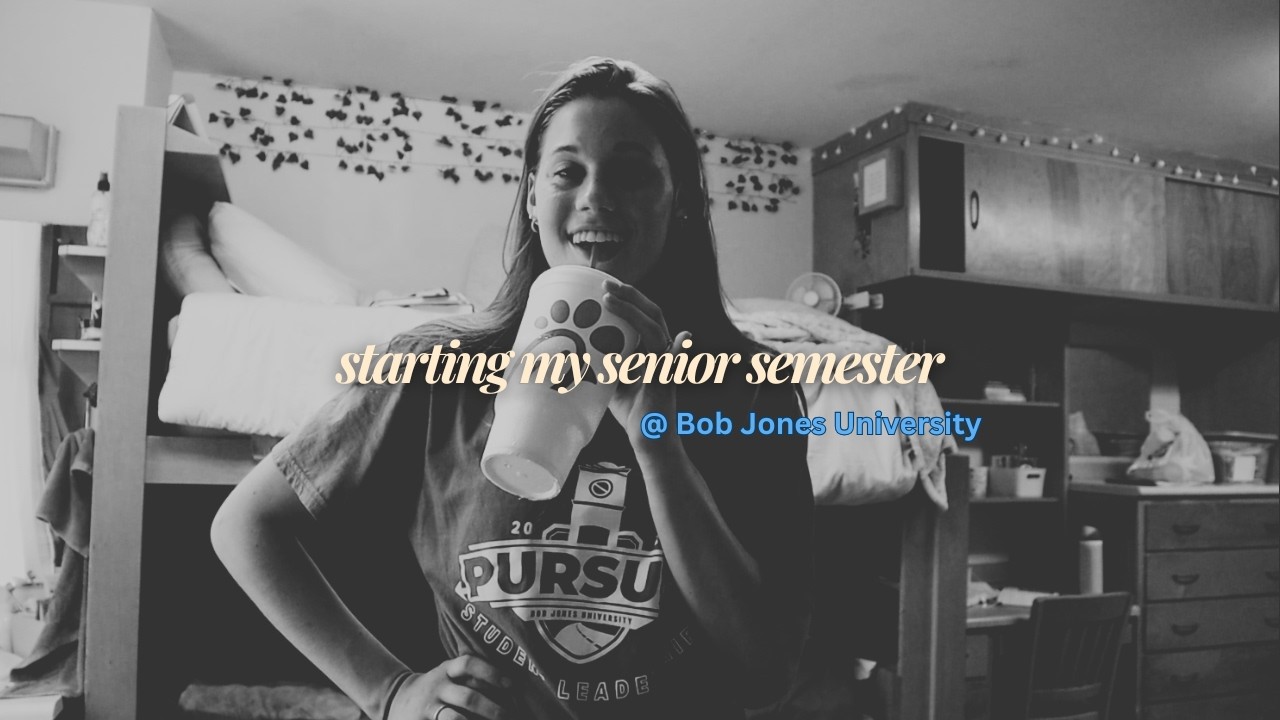 Picking up where we left off... My first few days as a senior in college at BJU before classes begin