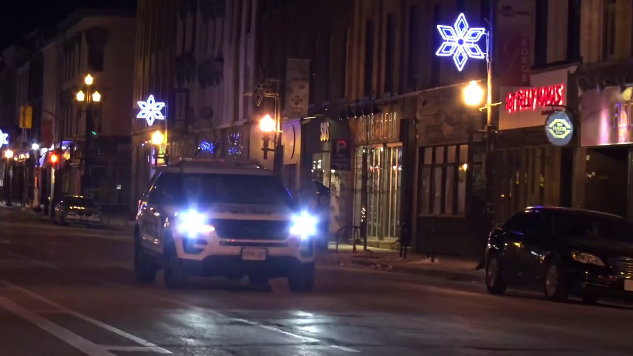 DURHAM REGIONAL POLICE’S HELICOPTER ASSIST PETERBOROUGH POLICE TO SEARCH THE DOWNTOWN CORE