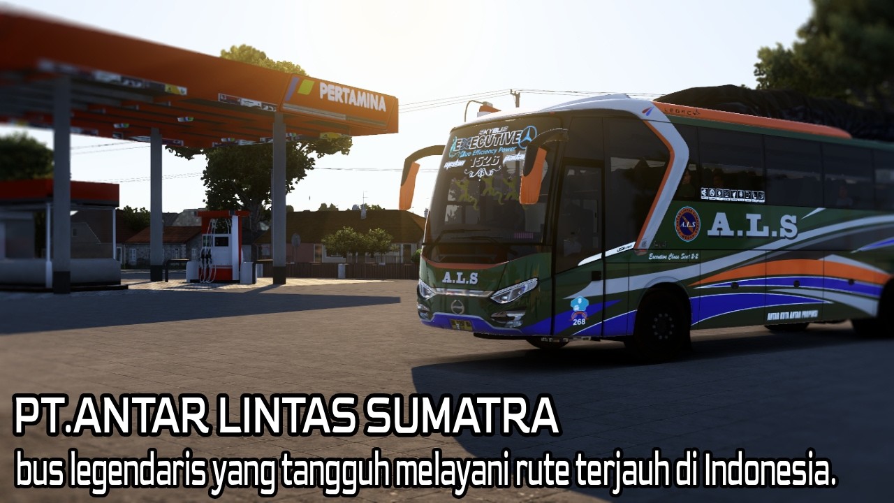 PT.ALS Bus Legendaris mesin tetap tangguh dan ngebut di jalur apapun || ETS 2 Indonesia Gameplay