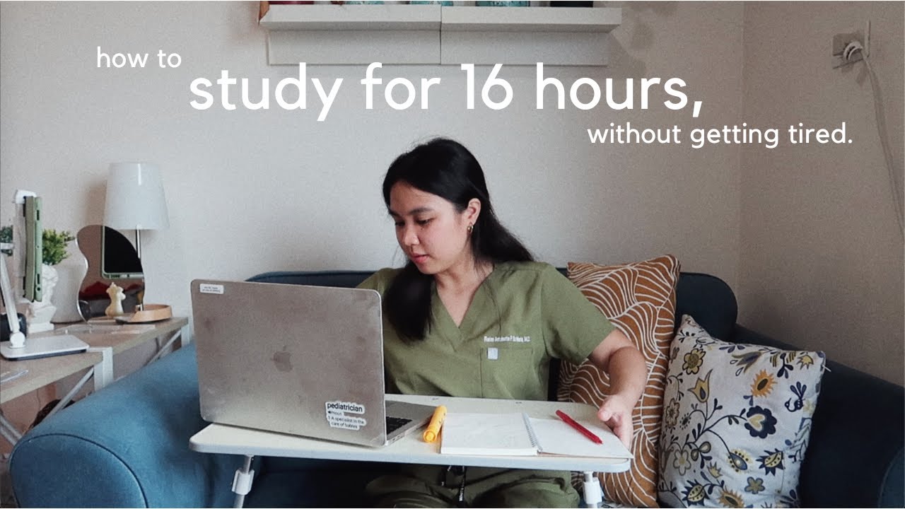 How To Study for 16 HOURS A DAY in Med School without getting tired 📚
