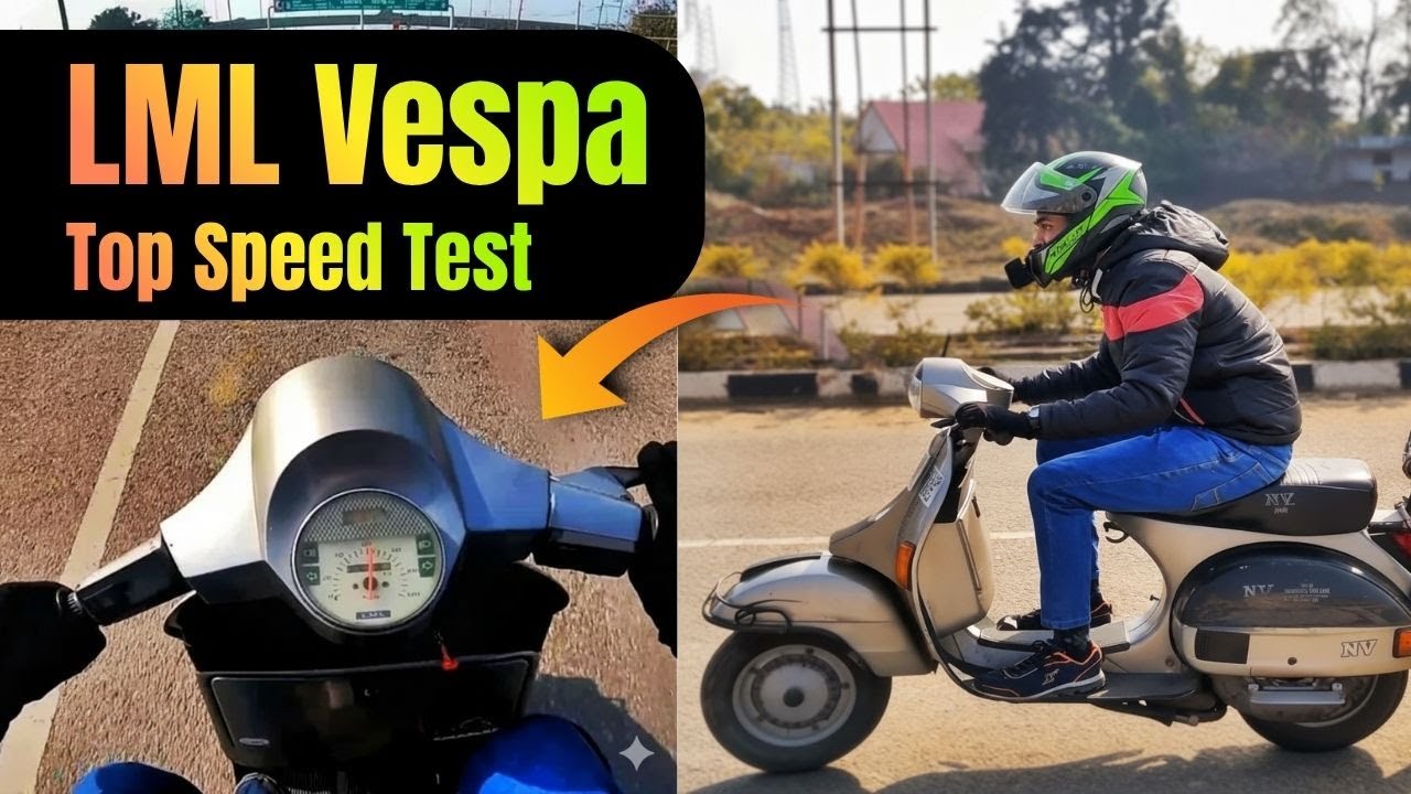 LML Vespa NV Top Speed Test | How Fast Can This Vintage Scooter Go?