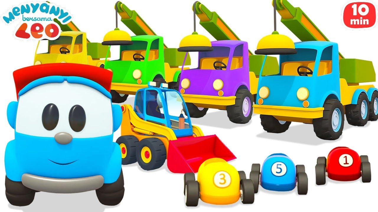 Lagu Lucu dengan Leo si Truk | Kartun Musik Anak Tentang Hewan, Planet, & Kendaraan untuk Anak!