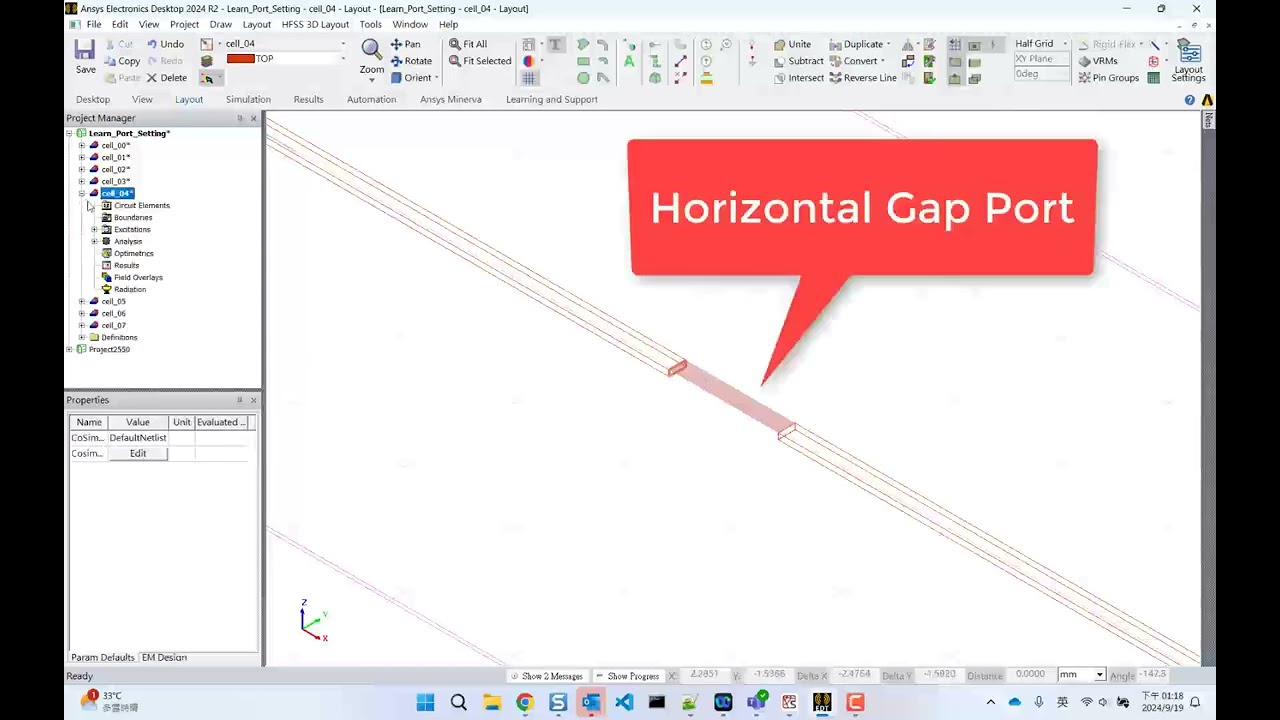 Configuring Ports in 3D Layout