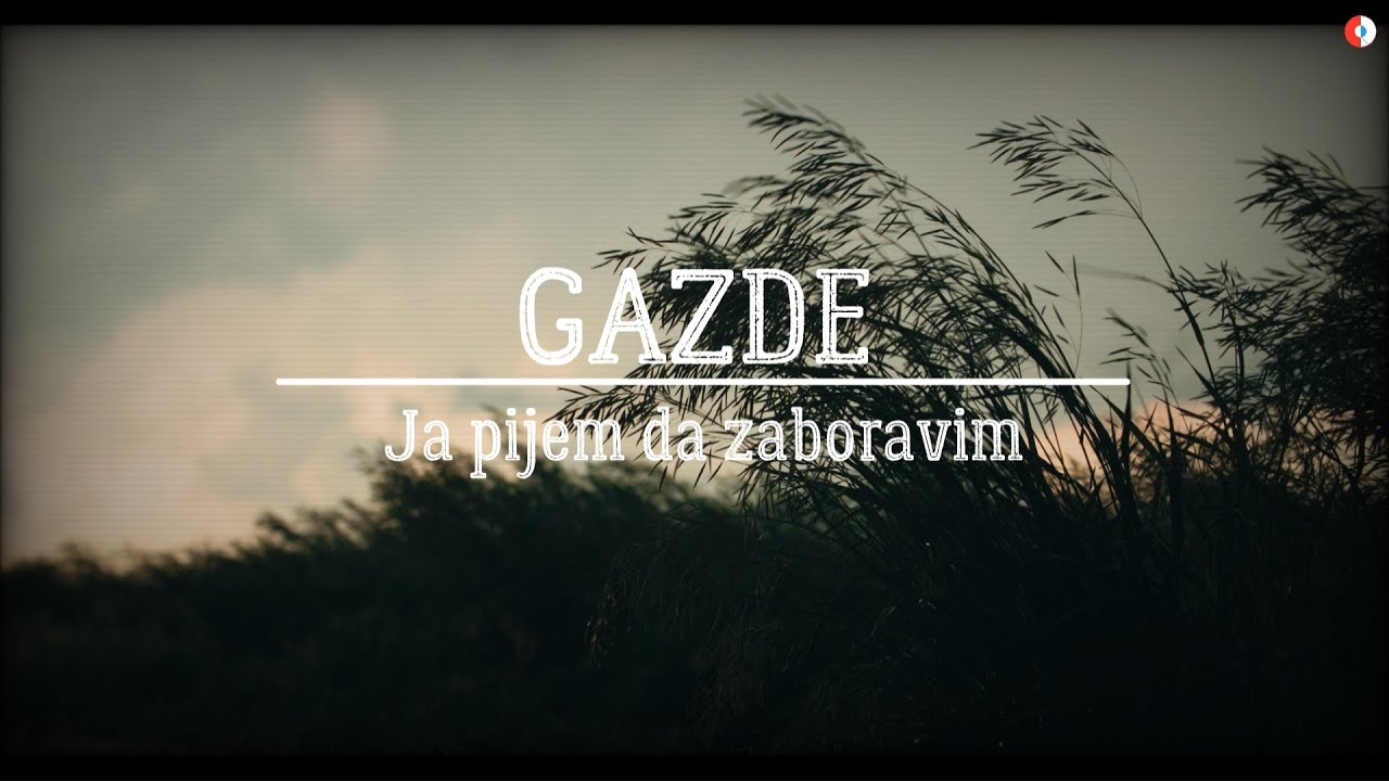 Gazde - Ja pijem da zaboravim (Official lyric video)