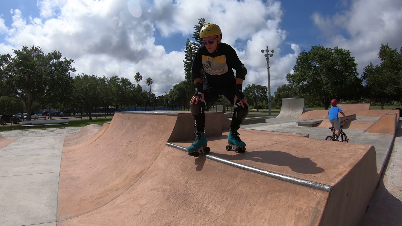 How to drop in on roller skates!