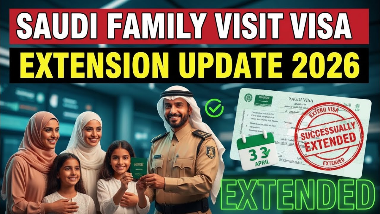 Saudi Family Visit Visa Extension 2026 | Tawasul Process| Jawazat Update | Extend Visa Before Expiry
