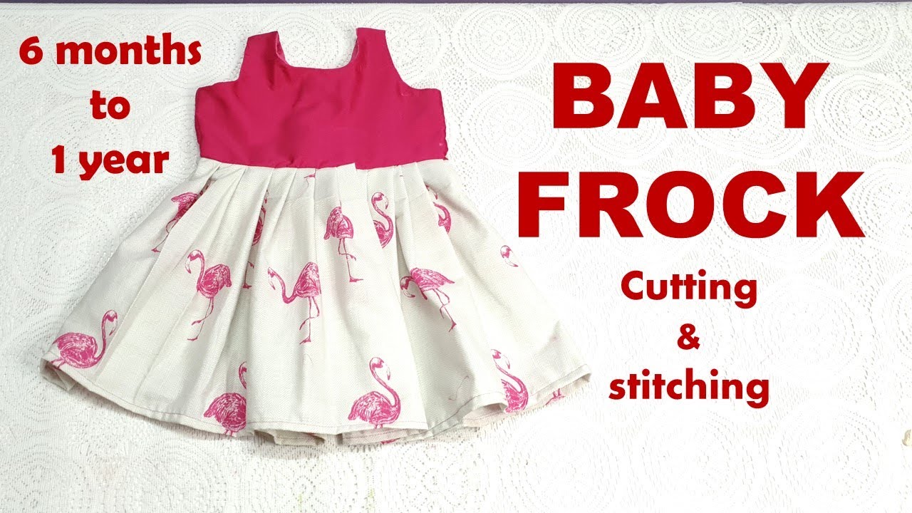 Baby frock Cutting and stitching /6 months-1year baby frock cutting and stitching