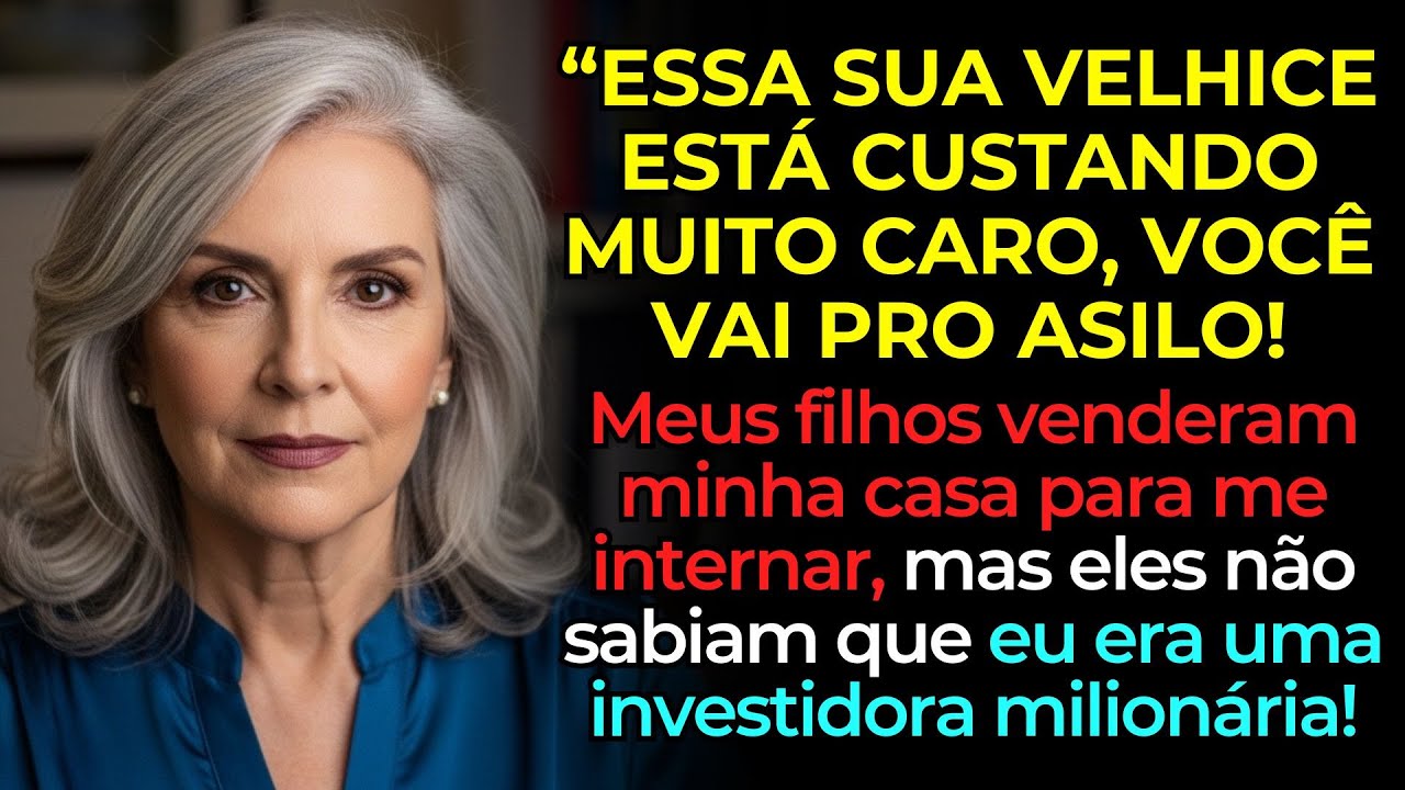 Meus filhos venderam minha casa para me internar no asilo, mas eles não sabiam que era milionária...