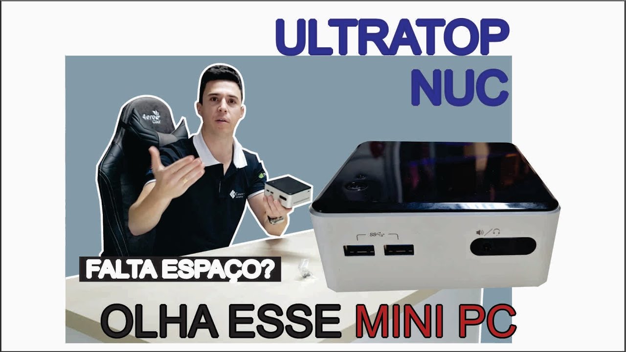 MINI COMPUTADOR ULTRATOP NUC - Cabe na palma da mão