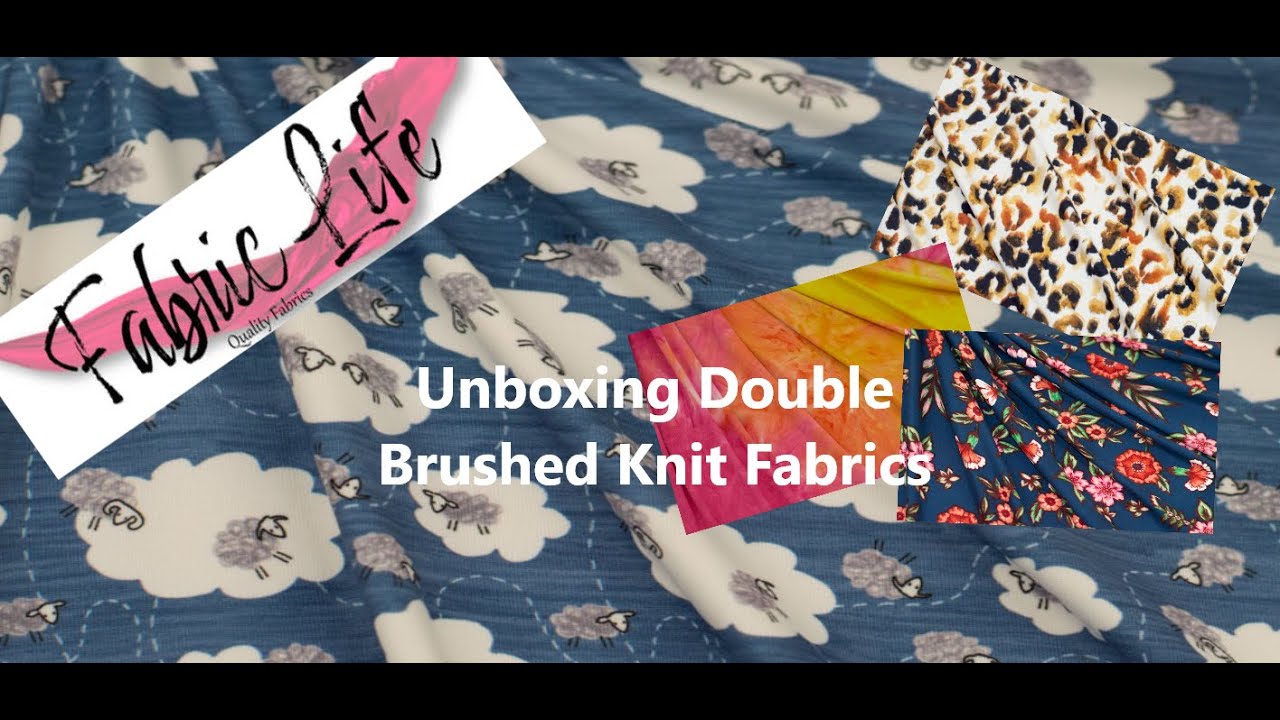 Unboxing Latest Shipment of Double Brushed Poly Knit Fabric