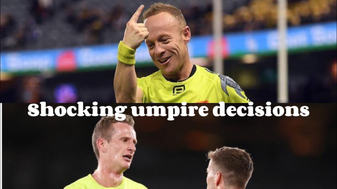 Afl Shocking Umpire Decisions￼