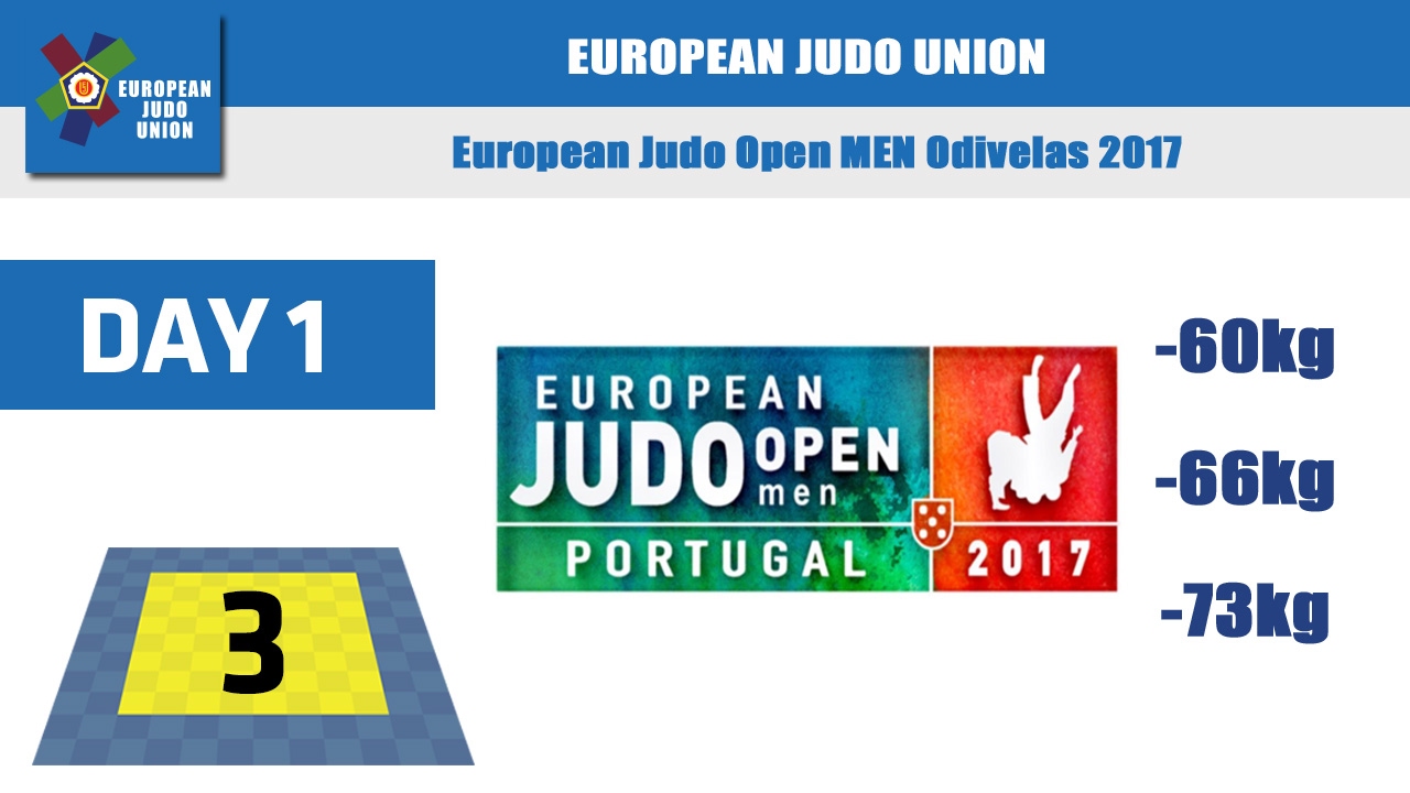 European Judo Open Men - Odivelas 2017 - Day1 elimination - MAT 3
