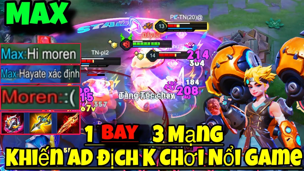 MAX Tăng Sức Mạnh 1 Bay 3 Mạng Khiến AD Địch Không Chơi Game Nổi Thốt Lên “ XÁC ĐỊNH “