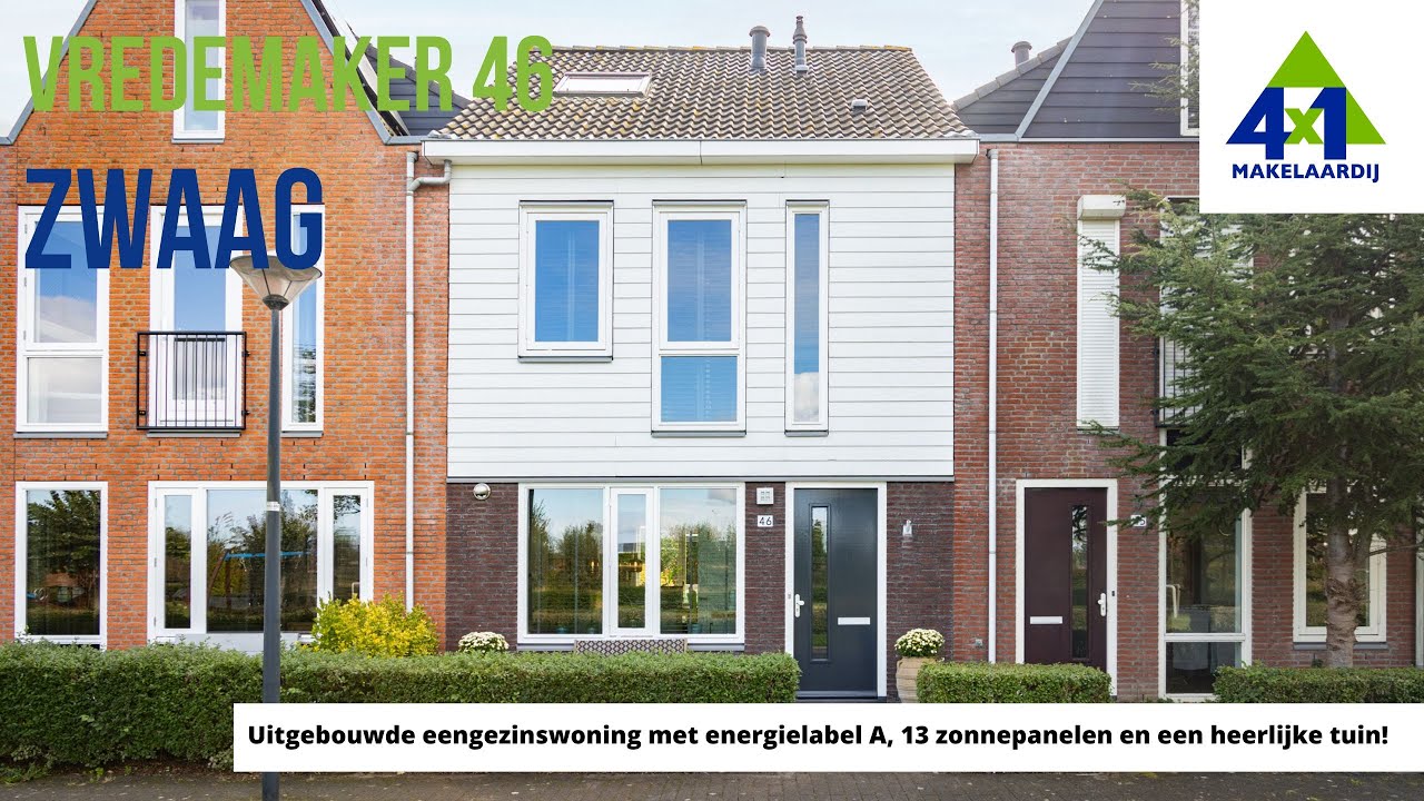 Uitgebouwde eengezinswoning | Vredemaker 46 | Woningaanbod Zwaag | 4x1 Makelaardij