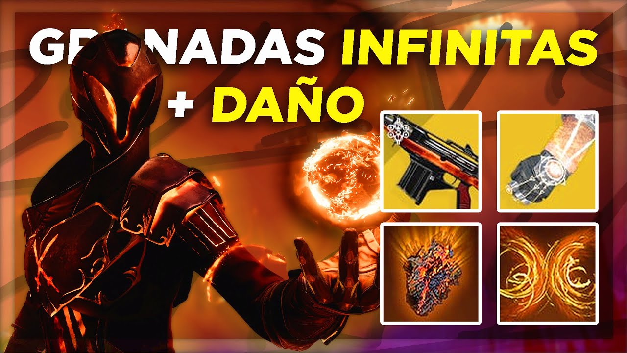 Destiny 2 - El Hechicero Incendiario! Granadas infinitas & Mejora de Daño al Instante (BUILD)