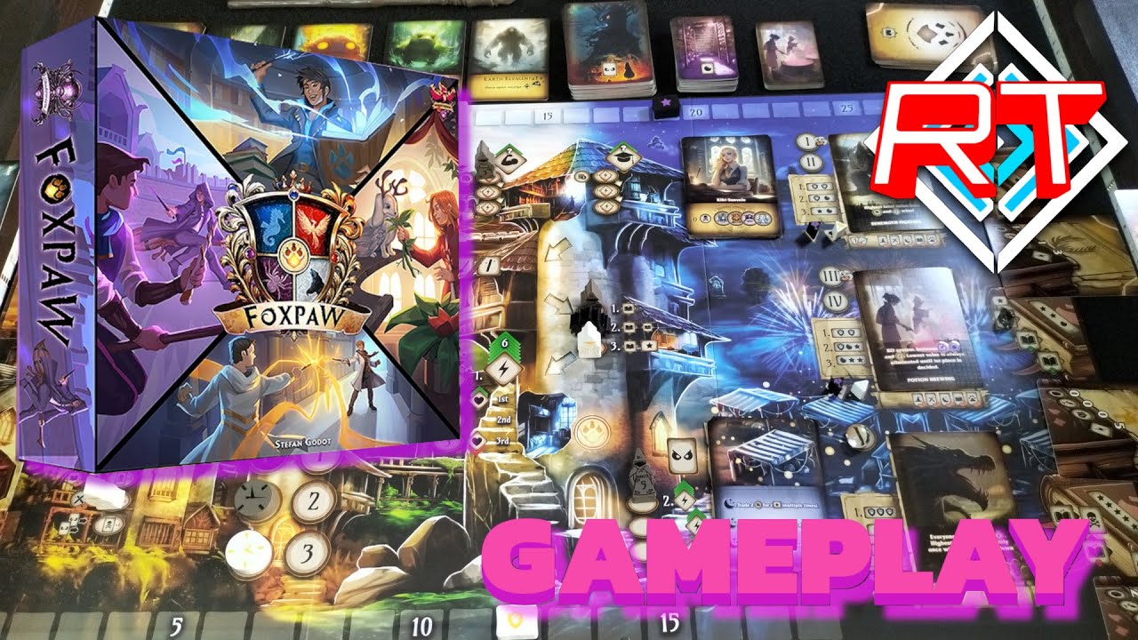 Foxpaw sfida tra giovani maghi gameplay #109 gioco da tavolo