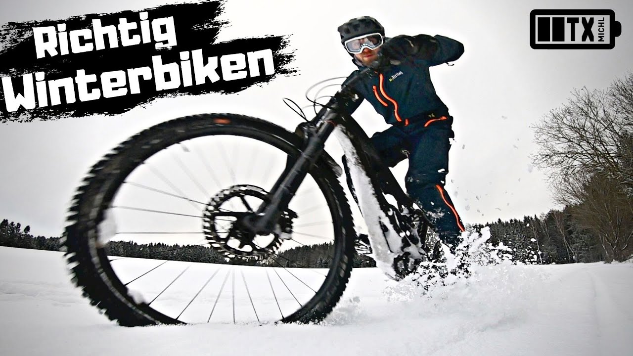 RICHTIG biken im Winter! Tipps die das E MTB fahren leichter machen.