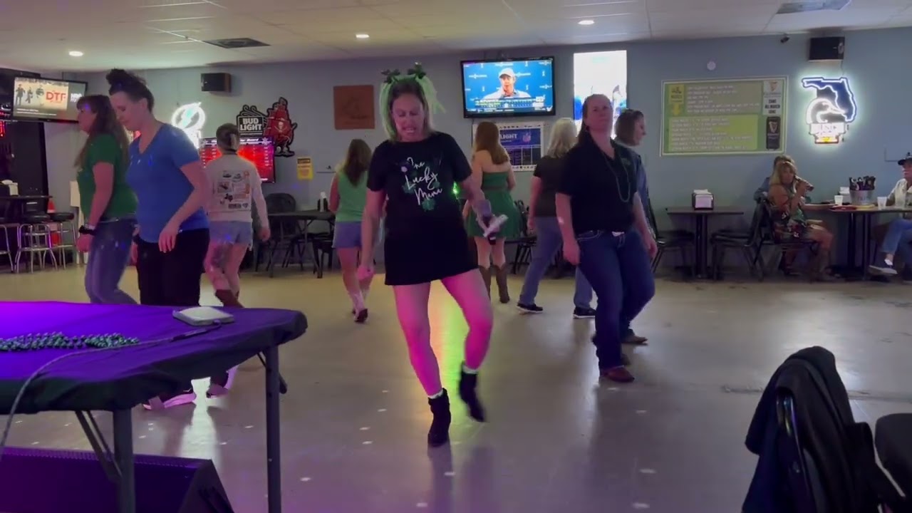 Line dancing part 2 (early st.patty’s day celebration)