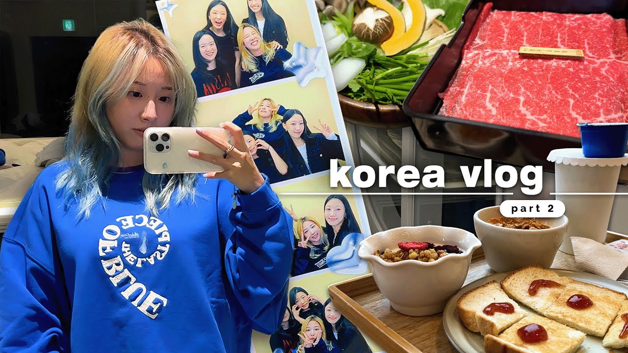 korea vlog 🇰🇷 ✈️ hanging with friends, new foods, and desserts!