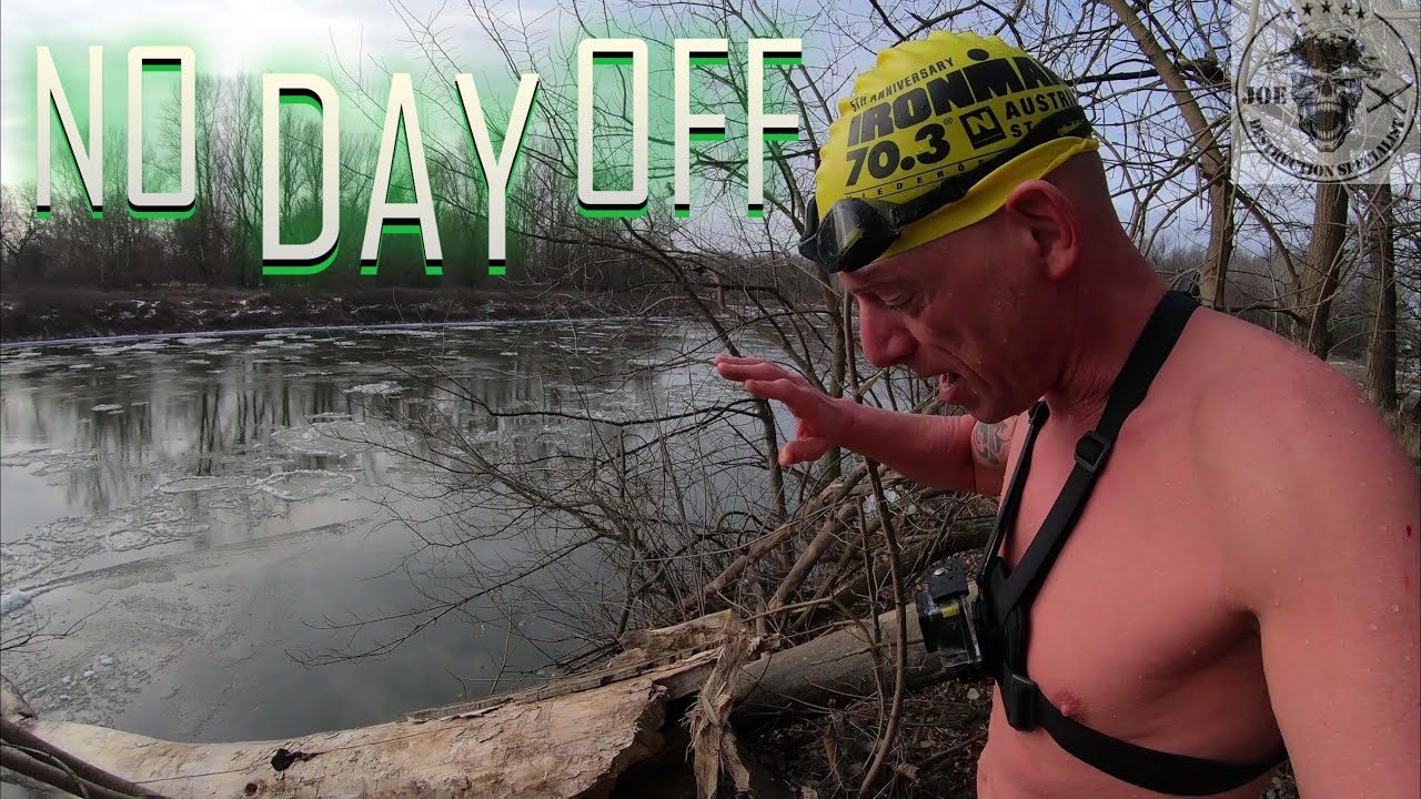 NO DAY OFF - ICE SWIMMING AT 0°C IN THE RIVER MARCH - WINTER TRAINING PROGRAM EXTREME - HAPPY DUCK X