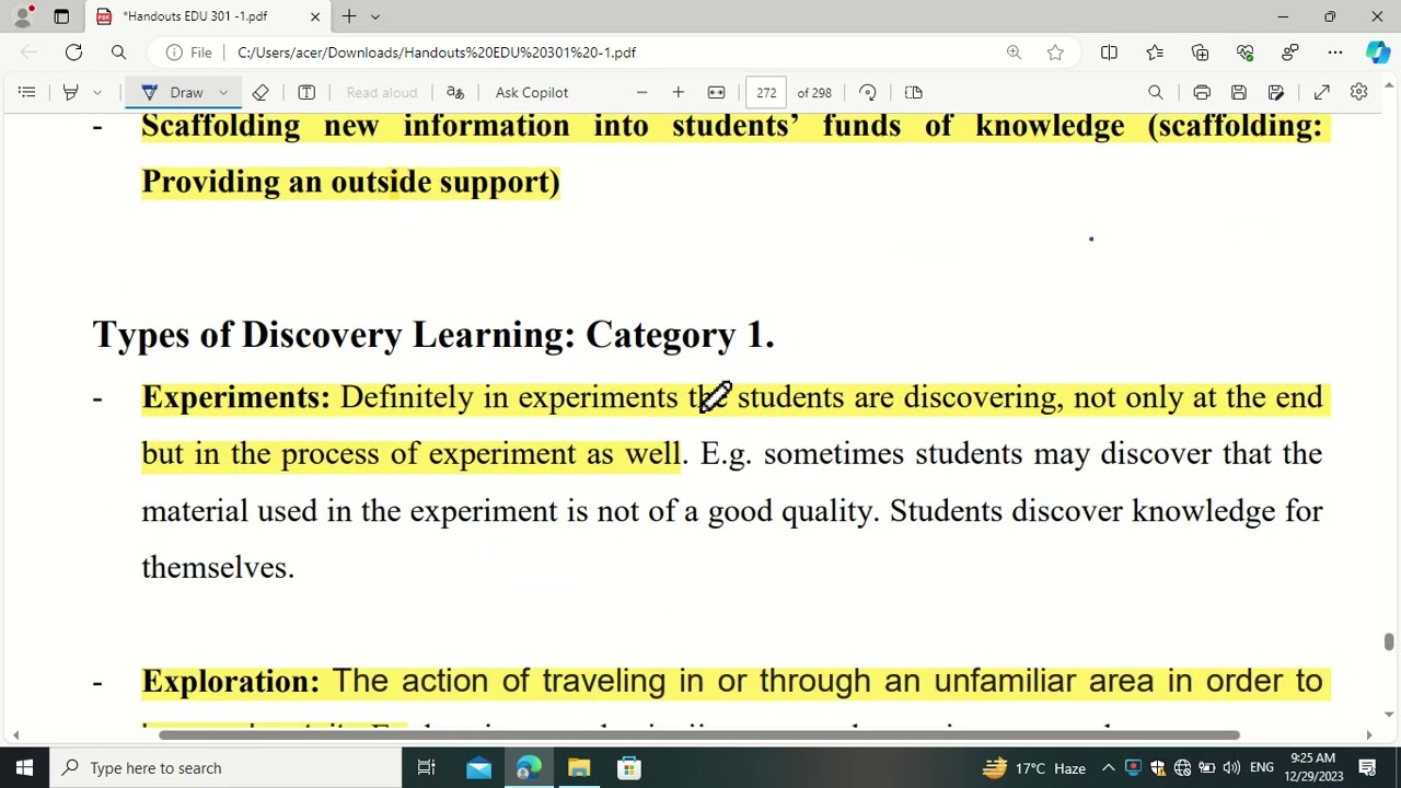 EDU 301 lecture 41 v important regarding to final term