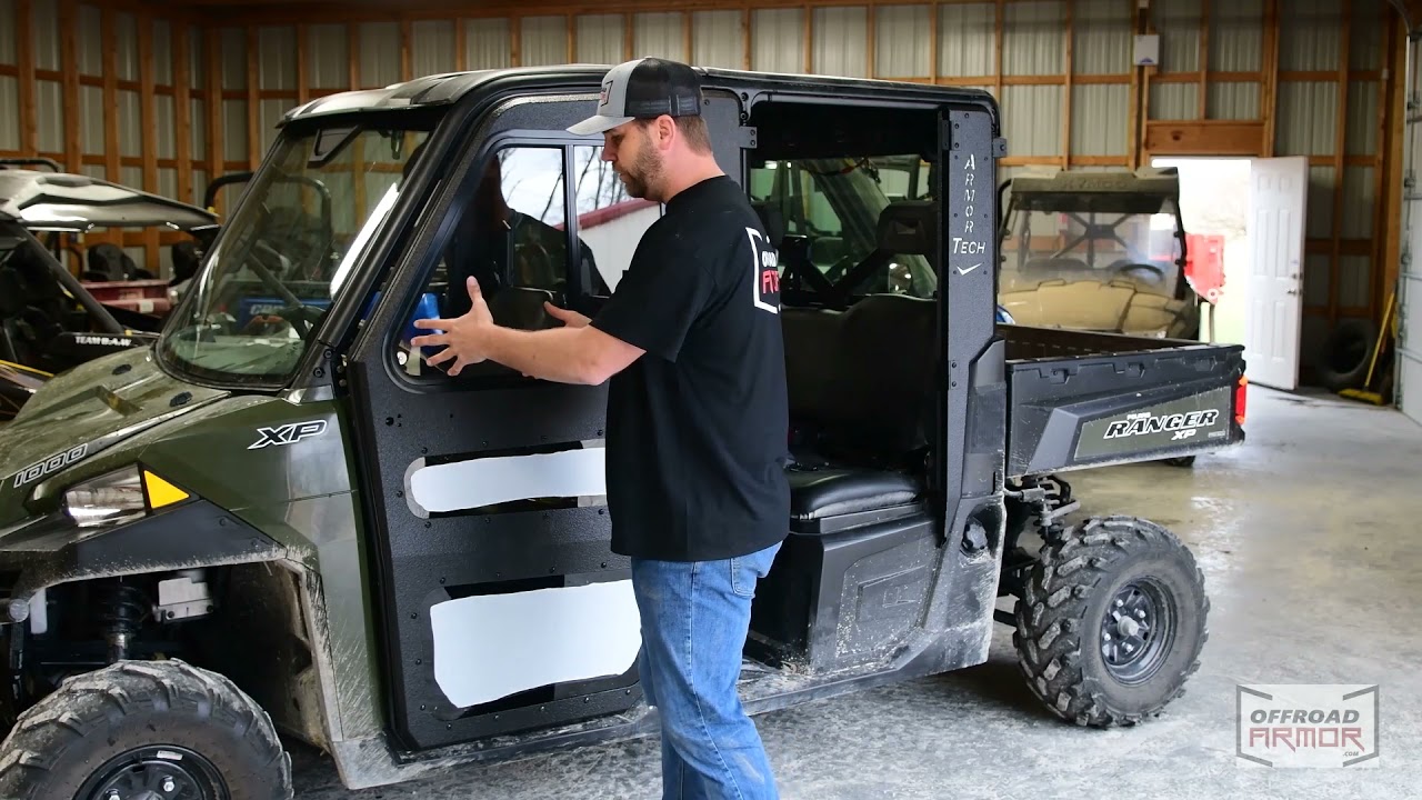 Polaris Ranger Crew xp1000 Armor Tech Doors  Installation