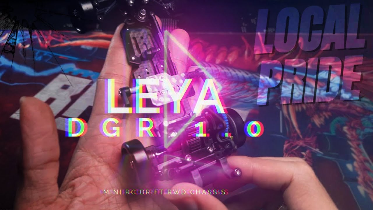 MINI RC DRIFT RWD CHASSIS [ LEYA DGR 1.0 ] PRODAK LOCAL YANG MENDUNIA !! [ 2K60FPS ] REVIEW