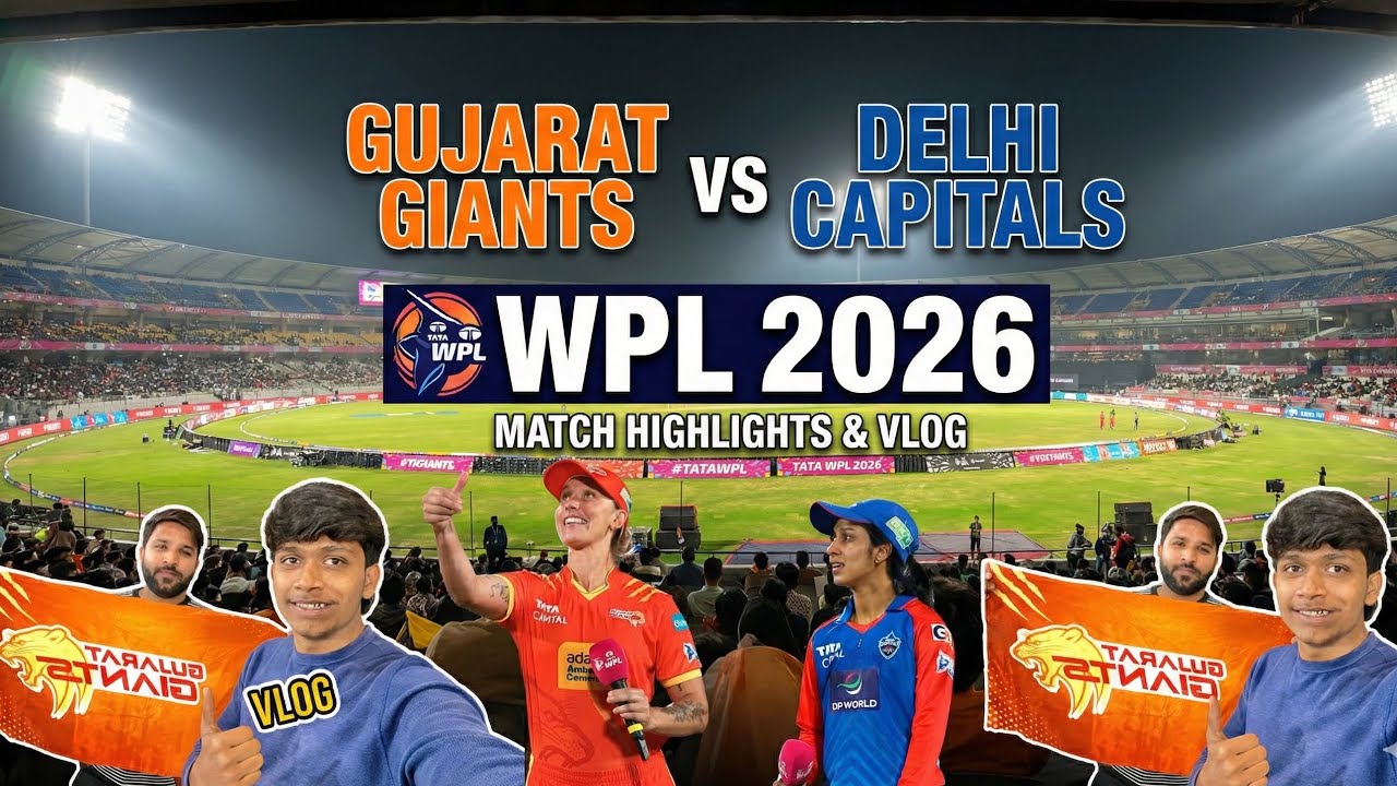 WPL 2026 | GUJARAT GIANTS VS DELHI CAPITALS | TATA WPL | BCA STADIUM 🏏🏟️ 