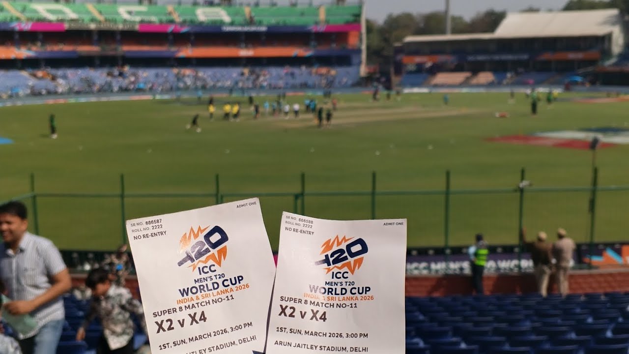 South Africa versus Zimbabwe knockout match 🏟️ vlog at  Arun Jaitley cricket 🏟️ in Delhi