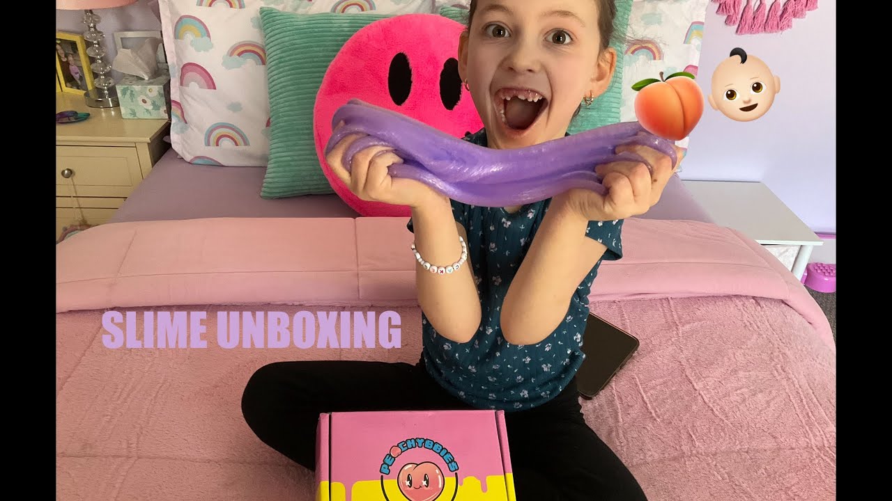 @Peachybbies  SLIME UNBOXING | SLIME REVIEW | FLOOF CAKE & MAGIC BOBA