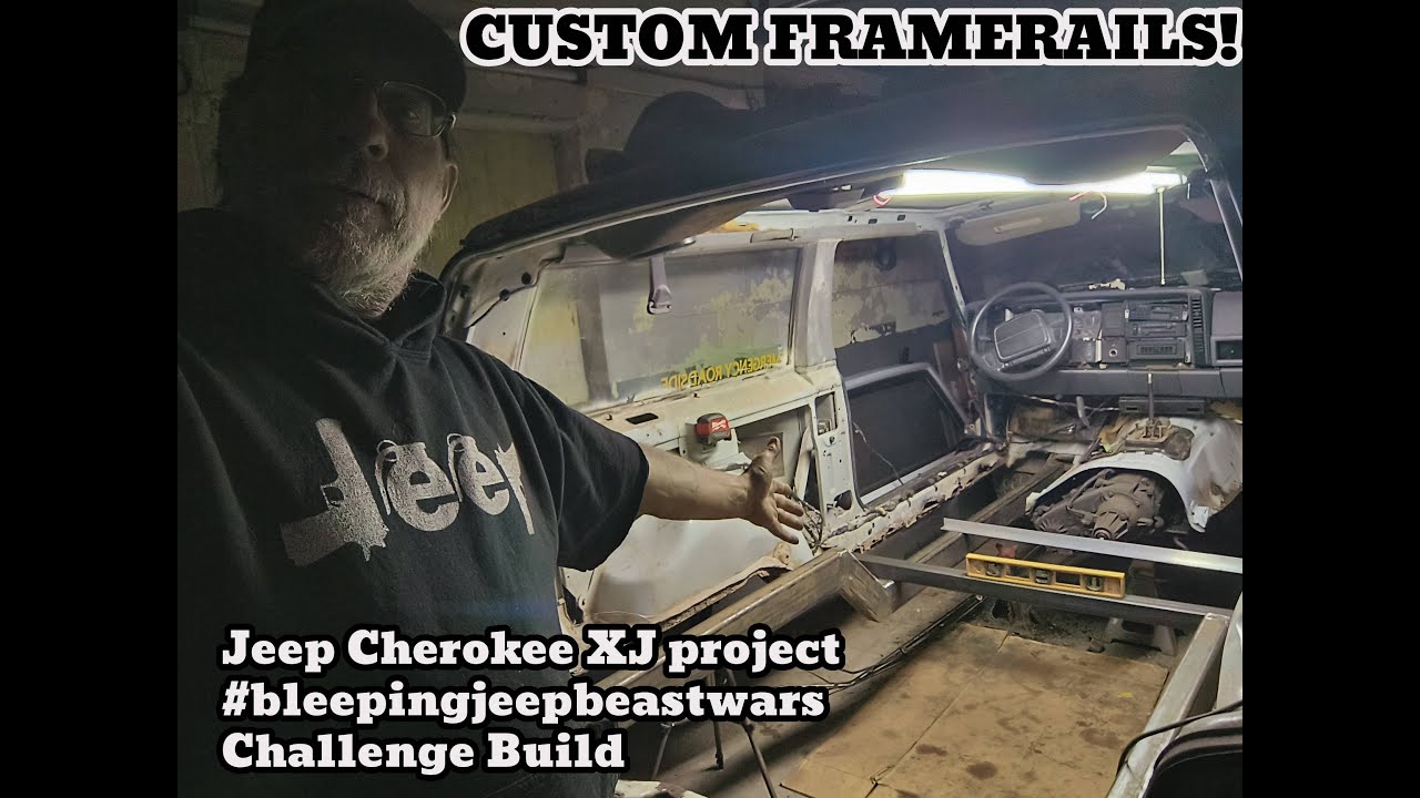 Jeep Cherokee XJ project - Custom Framerails   #bleepinjeepbeastwars