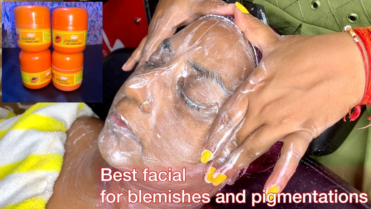 Best facial for blemishes and pigmentation || Nature’s papaya facial kit how to use ?