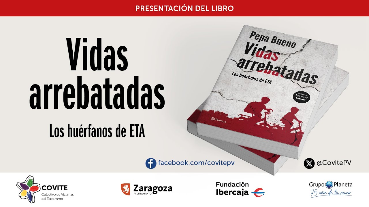 Presentación del libro "Vidas arrebatadas: Los huérfanos de ETA" de la periodista Pepa Bueno