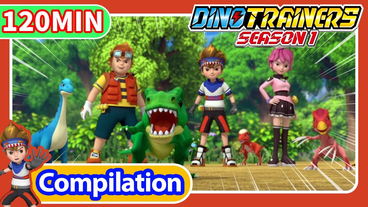 Dino Trainers S1 Compilation [01-13] | Dinosaurs for Kids | Trex | Cartoon | Toys | Robot | Jurassic