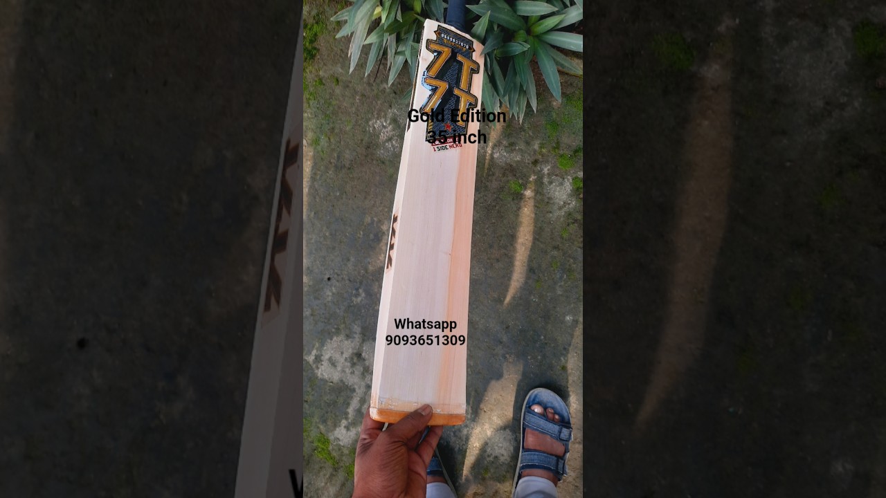 7070 Sports | 7t7t Gold Edition | Best Hard Tennis Bat | Available Nur Sports
