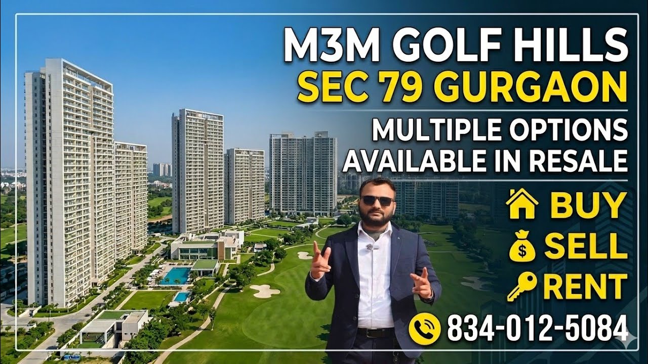 M3M Golf Hills Sector 79. m3m golf hills resale flats. m3m golf hills construction update. #m3m