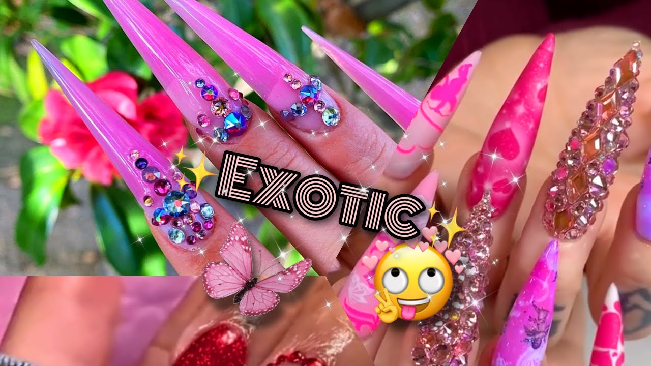 **✨LONG NAILS✨ of INSTAGRAM & TIKTOK** BADDIE NAILS; ACRYLICS; GELS; EXTENDO NAILS XXX💅🏽😍💞